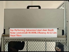 Hoogwaardig gegalvaniseerd staal schoon Booth geluidsniveau≤65dB 99,999% Efficiëntie bij 0,3 Um Hepa Filters