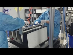 Gegalvaniseerd staal frame V Bank HEPA Filter, 0.3um HEPA gevlegde luchtfilter H13 Hoog stofcapaciteit