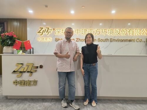 Latest company news about Klanten uit Indonesië bezochten China Construction Shenzhen Zhong Jian South Environment Co., Ltd.