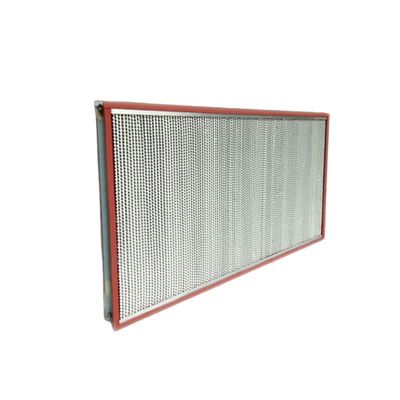 Industrie Hoge temperatuur HEPA luchtfilter, H13 H14 99,95% 0.3um HEPA gevlegd filter