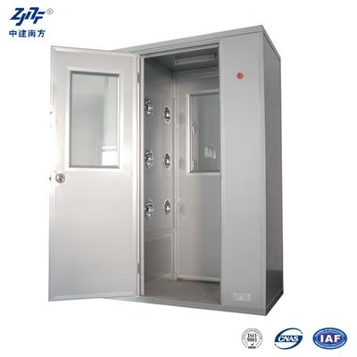 Reiniging Cleanroom Air Douche met roestvrij staal materiaal en aangepaste algemene afmeting