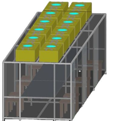 ISO 5 6 7 8 Stofvrije schoonkamer Booth 304 roestvrij staal GMP Modulair ISO 5 6 7 8