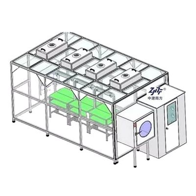 Modulaire antistatische geprefabriceerde modulaire schoonruimtes 0,5um deeltjesstofvrij ISO