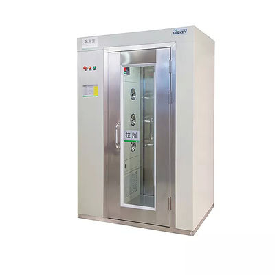 Modulaire reinigingsmachine Power 3-ventilator Air Douche Schoonkamer Met LED Display Roller Shutter Door En Snelle Luchtsnelheid 22-25 M/S