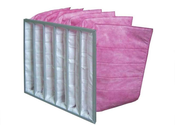 Aluminium Fame Mid Efficiency Pocket Bag Air Filter Synthetische F8 F9 95% Met aluminium frame materiaal