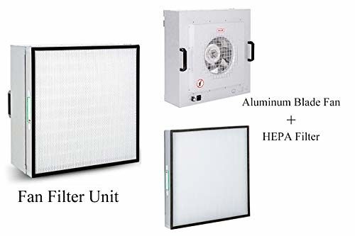110V/120V 50HZ/60HZ Spanningsfilter ventilator met HEPA Grootte 570*570*69 mm Voor schone ruimte