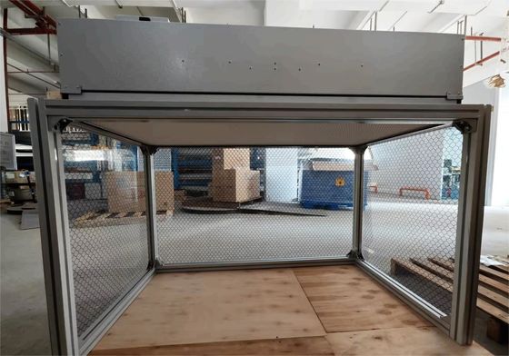 Verticale klasse 100 HEPA H14 FFU-eenheid Laminar Clean Bench met dubbele spanning en luchtsnelheid Aluminium frame