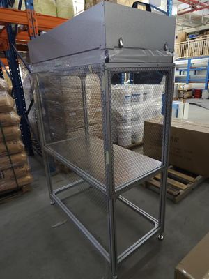 Schoonbank Fluorescentieverlichting Laminar luchtstroom Klasse 100 Schoonheid 1000-1200m3/H Luchtvolume