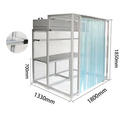 Industrieel Draagbare farmaceutische fabricage Schoonkamer Booth Voor positieve druk en maatwerk farmaceutische productie