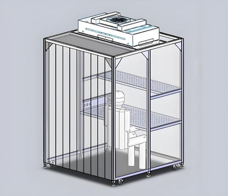 Gemakkelijk te installeren op maat gemaakte modulaire schoonruimte voor optimale prestaties in fabrieksbedrijven