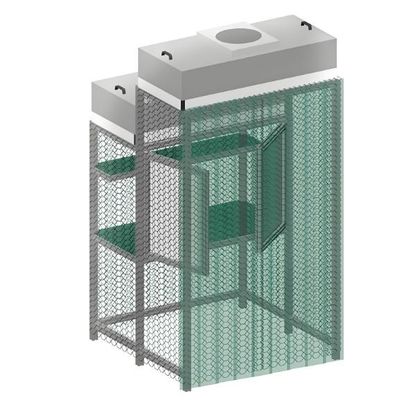 Gevoelige processen kiezen Laminar Flow Cleanroom Booth met 99,99% Filter Efficiency in Manufacturing Plant