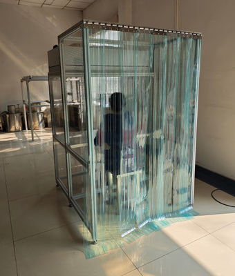 20% tot 30% vers luchtvoorziening Clean Room Booth met roestvrij staal / gegalvaniseerd staal en 99,99% 0,3um filter efficiëntie