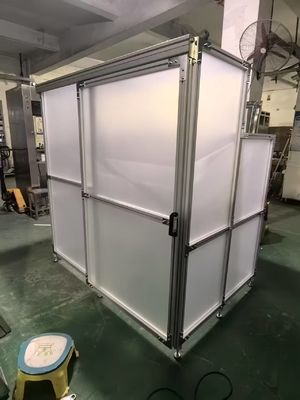 Onderhouden in een overdrukreinigingsruimte met korte installatiecyclus en transparante behuizing