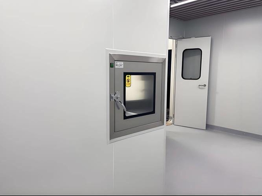 Cleanroom Passage Cabinet voor gecontroleerde item overdracht Plaats sluit activeren ophalen NIET beide deuren tegelijkertijd openen