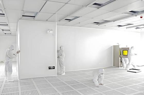 Intelligente omgevingscontrole modulaire cleanroom 10-inch touchscreen voor realtime temperatuurmonitoring