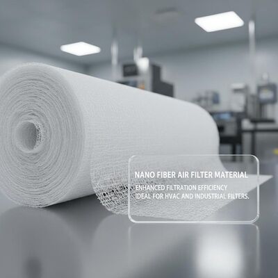 quality Nano-vezel luchtfiltermateriaal Verbeterde filtratie-efficiëntie Luchtfiltratiemedium Ideaal voor HVAC- en industriële filters factory