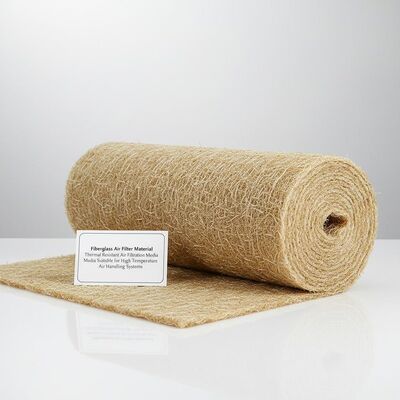 quality Glasvezel luchtfiltermateriaal hittebestendig luchtfiltratiemateriaal geschikt voor luchtbehandelingssystemen op hoge temperatuur factory