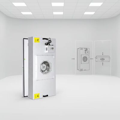 quality H14 HEPA Ventilatorfilterunit met SUS304 Roestvrijstalen Frame en Drie-Snelhedenregeling voor Cleanrooms factory